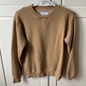 Tan Aritzia Crewneck Sweatshirt